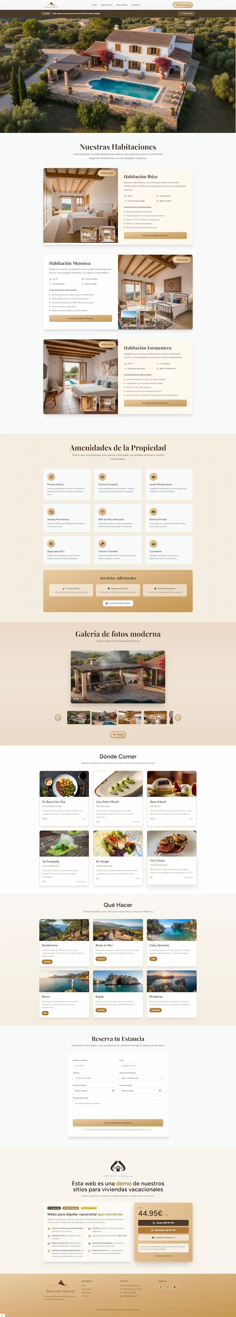 Captura de imagen de vivienda vacacional Baleares Natura