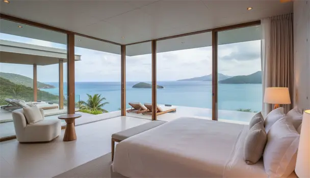 Habitacion en suite con vistas al mar